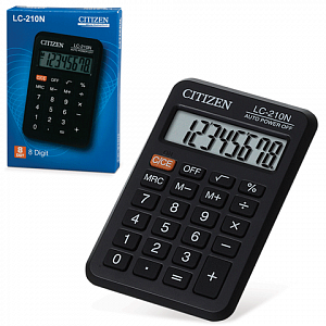 Калькулятор CITIZEN  карманный LC 210N